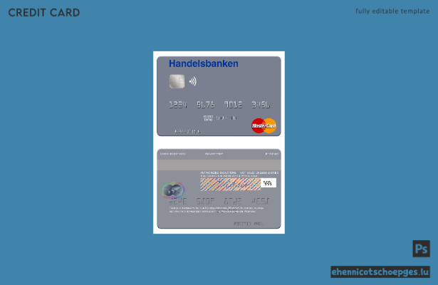 Norwegen Handelsbanken Mastercard Beispielvorschau